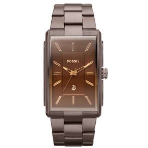 Pasek do zegarka Fossil FS4679 Stal nierdzewna Brązowy 26mm